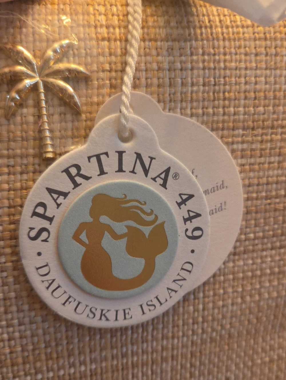 Spartina 449 Boho Large Cosmetic Pouch Palm Tree NEW - Picture 9 of 10
